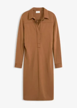 Damen bonprix Bekleidung·Pullover & Strickjacken|Kleider|Hemdblusenkleid aus Punto di Roma