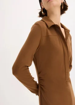 Damen bonprix Bekleidung·Pullover & Strickjacken|Kleider|Hemdblusenkleid aus Punto di Roma
