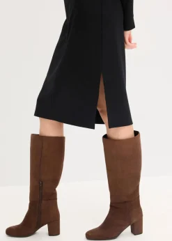 Hemdblusenkleid aus Punto di Roma Damen Kleider|Bekleidung·Pullover & Strickjacken