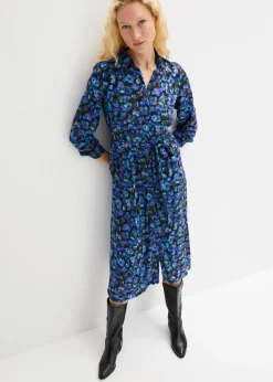 Clearance Hemdblusenkleid aus reiner Viskose Damen Bekleidung·Pullover & Strickjacken|Kleider