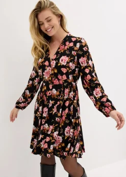 Hot Hemdblusenkleid aus reiner Viskose Damen Bekleidung·Pullover & Strickjacken