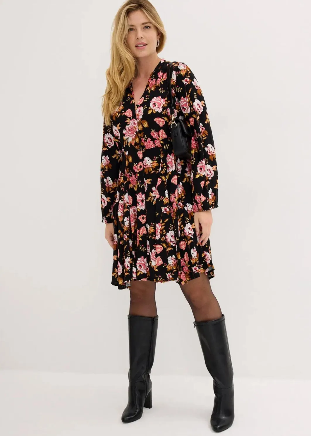 Hot Hemdblusenkleid aus reiner Viskose Damen Bekleidung·Pullover & Strickjacken