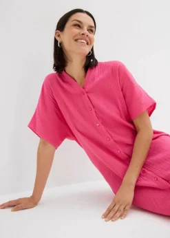 Discount Hemdblusenkleid aus reiner Baumwolle Damen Kleider|Bekleidung·Pullover & Strickjacken