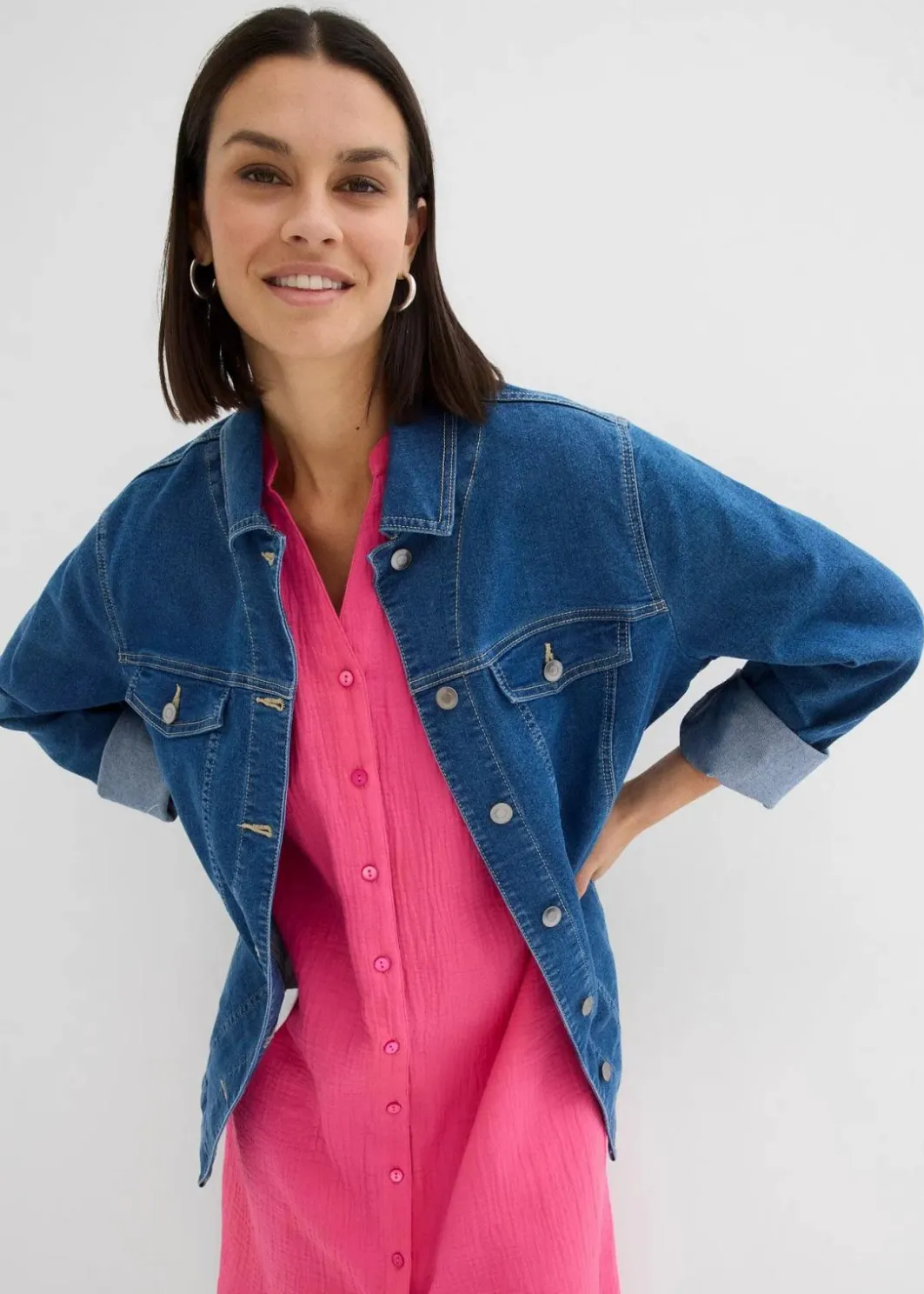 Discount Hemdblusenkleid aus reiner Baumwolle Damen Kleider|Bekleidung·Pullover & Strickjacken
