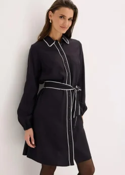 Clearance Hemdblusenkleid aus reiner Viskose Damen Bekleidung·Pullover & Strickjacken|Kleider