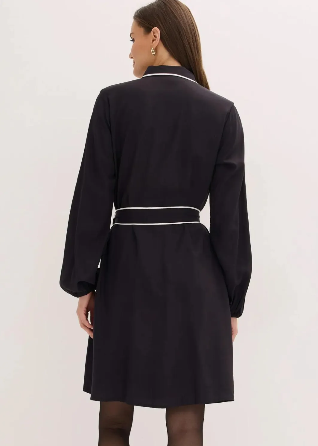 Clearance Hemdblusenkleid aus reiner Viskose Damen Bekleidung·Pullover & Strickjacken|Kleider