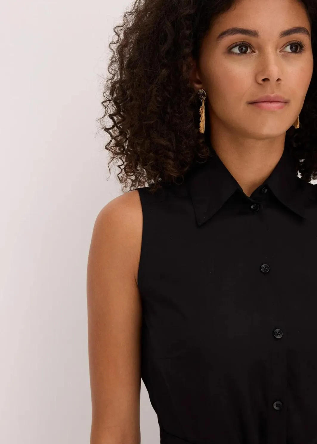 Damen bonprix Bekleidung·Pullover & Strickjacken|Kleider|Hemdblusenkleid aus Viskose