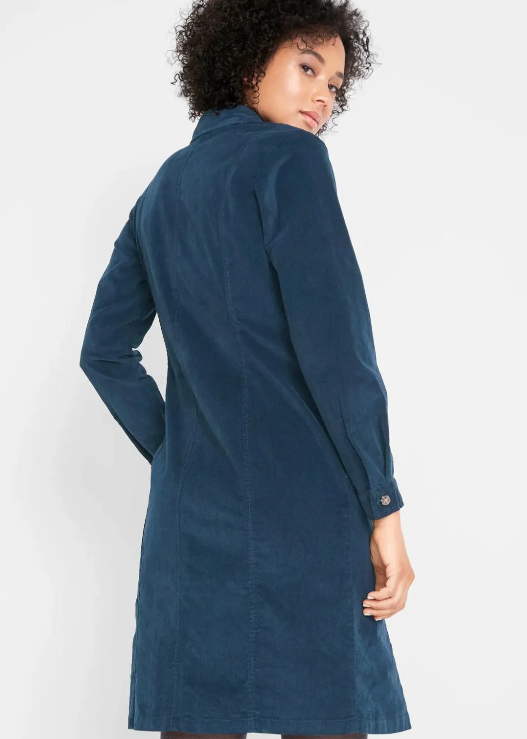 Best Hemdblusenkleid Cord, Stretch Damen Kleider|Bekleidung·Pullover & Strickjacken
