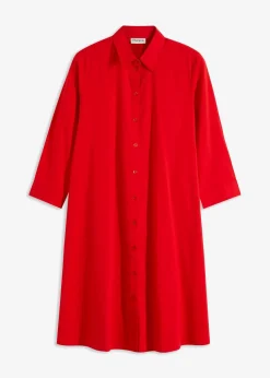 Best Hemdblusenkleid mit Baumwolle Damen Bekleidung·Pullover & Strickjacken|Kleider