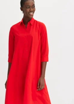 Best Hemdblusenkleid mit Baumwolle Damen Bekleidung·Pullover & Strickjacken|Kleider