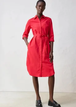 Discount Hemdblusenkleid mit Seidenanteil Damen Bekleidung·Pullover & Strickjacken|Kleider