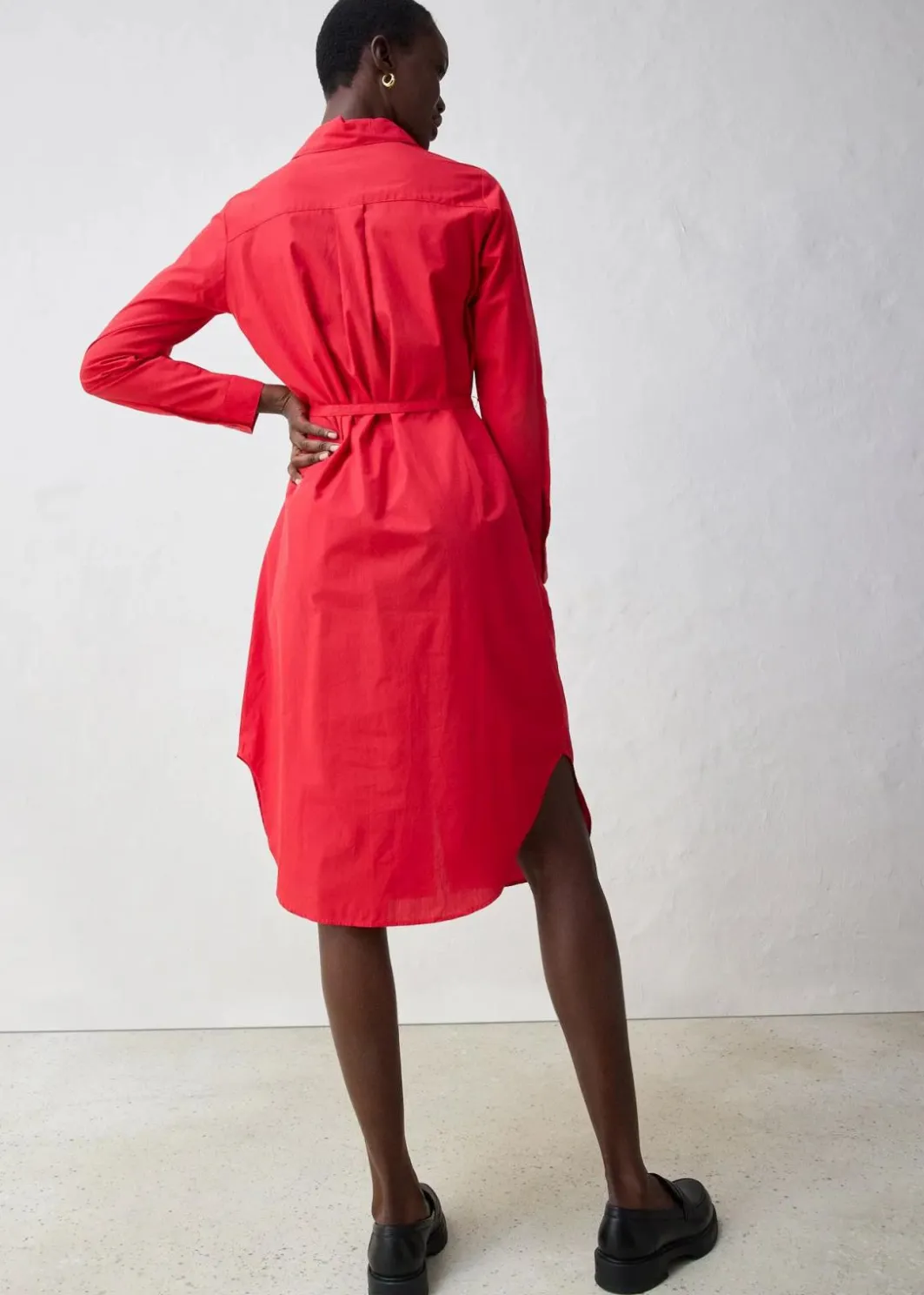 Discount Hemdblusenkleid mit Seidenanteil Damen Bekleidung·Pullover & Strickjacken|Kleider