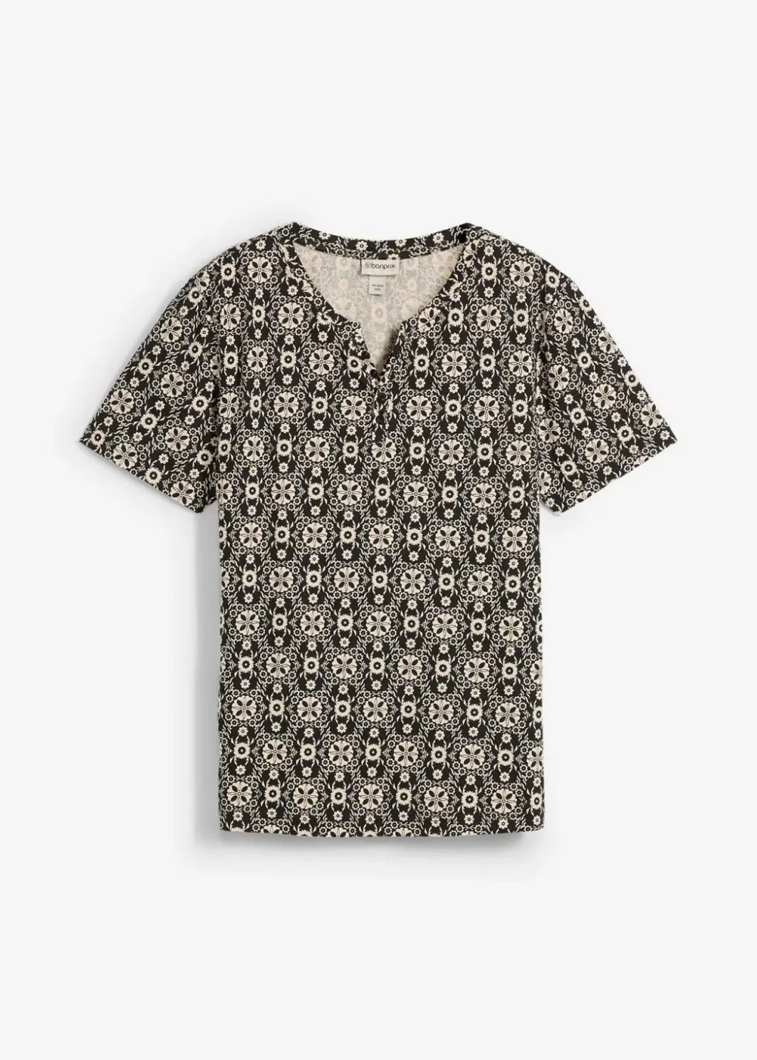 Outlet Henleyshirt aus reiner Baumwolle Herren Shirts & Polos|Große Größen