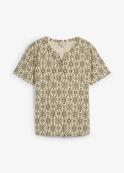 Herren bonprix Große Größen|Shirts & Polos|Henleyshirt aus reiner Baumwolle