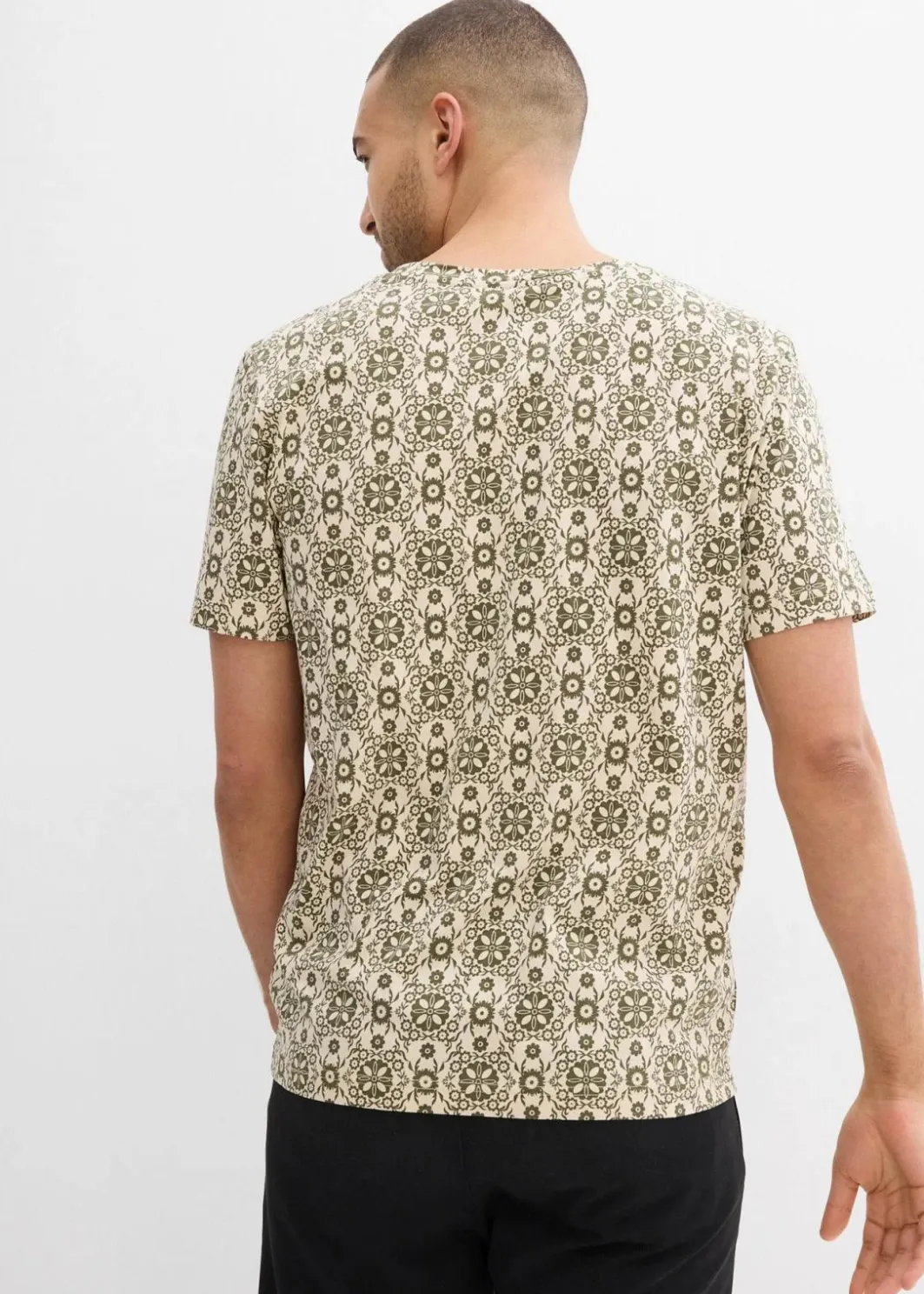Herren bonprix Große Größen|Shirts & Polos|Henleyshirt aus reiner Baumwolle
