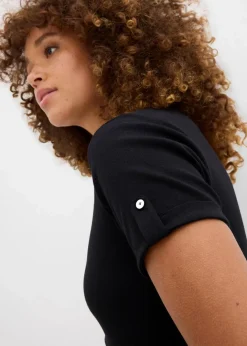 Sale Henleyshirt aus reiner Bio-Baumwolle Damen Nachhaltigere Materialien|Shirts & Tops