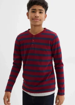 Online Henleyshirt aus reiner Bio-Baumwolle (2er Pack) Kinder Jungen 9-16 Jahre·Mehrfachpacks|Jungen 9-16 Jahre·Shirts