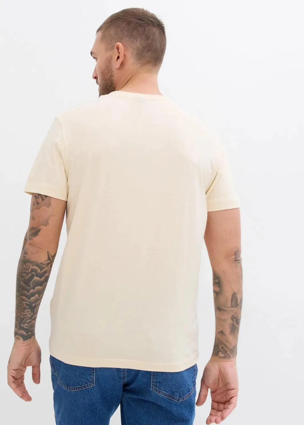 Herren bonprix Große Größen|Basics|Henleyshirt aus reiner Bio-Baumwolle (3er Pack)