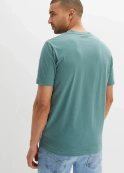 Herren bonprix Große Größen|Basics|Henleyshirt aus reiner Bio-Baumwolle (2er Pack)