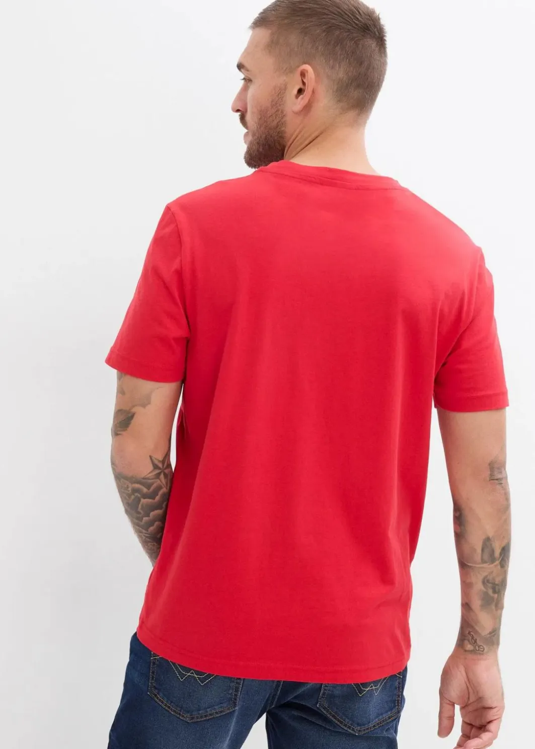 Herren bonprix Shirts & Polos|Basics|Henleyshirt aus reiner Bio-Baumwolle (2er Pack)