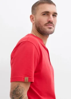 Herren bonprix Shirts & Polos|Basics|Henleyshirt aus reiner Bio-Baumwolle (2er Pack)