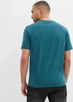 Herren bonprix Basics|Shirts & Polos|Henleyshirt aus reiner Bio-Baumwolle (2er Pack)
