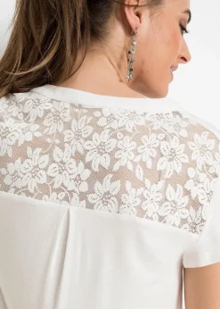 Damen bonprix Shirts & Tops|Nachhaltigere Materialien|Henleyshirt aus Viskose-Mix