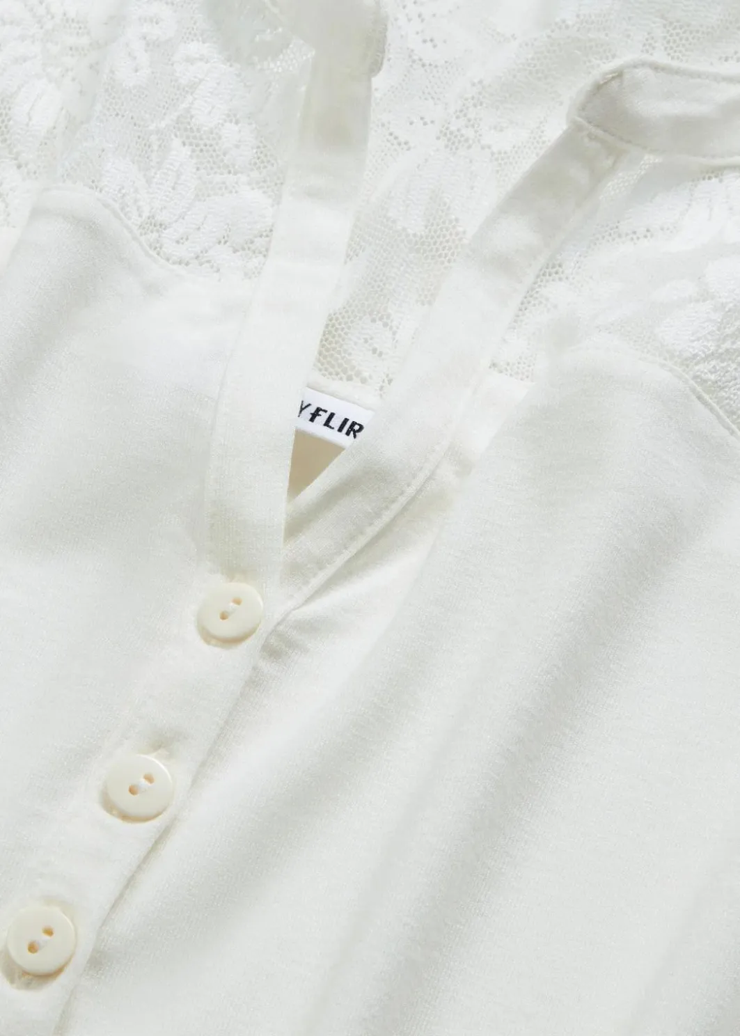 Damen bonprix Shirts & Tops|Nachhaltigere Materialien|Henleyshirt aus Viskose-Mix