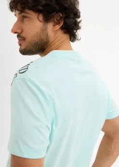 Herren bonprix Große Größen|Shirts & Polos|Henleyshirt, Kurzarm aus reiner Bio-Baumwolle