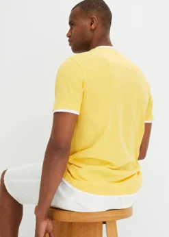 Sale Henleyshirt, Kurzarm (2er Pack) aus reiner Bio-Baumwolle Herren Shirts & Polos|Große Größen