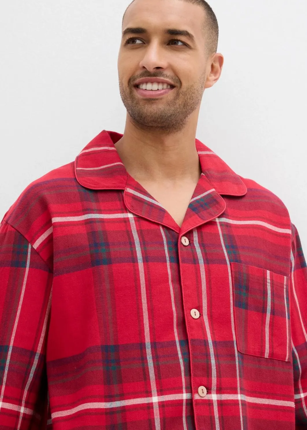 Hot Herren Flanell Pyjama aus weicher Baumwolle mit Geschenkbeutel Herren Pyjamas|Große Größen