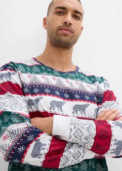 Discount Herren Pyjama aus reiner Baumwolle mit Geschenktasche Herren Pyjamas|Große Größen