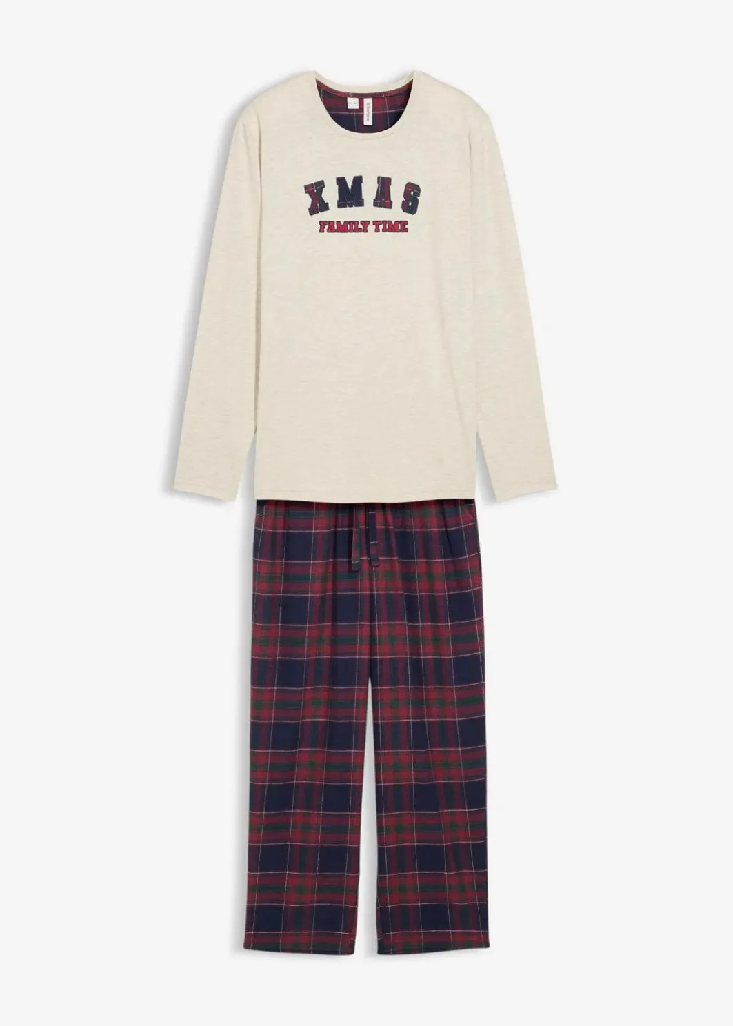Sale Herren Pyjama mit Flanellhose aus weicher Baumwolle und Geschenktasche Herren Pyjamas|Große Größen