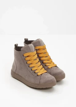 High top Sneaker Damen High Heels|Komfortschuhe