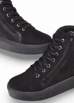 High-Top-Sneaker mit Plateau-Sohle Damen Sneaker|Schuhe & Accessoires In Spezialgrößen·Schuhe In Übergröße