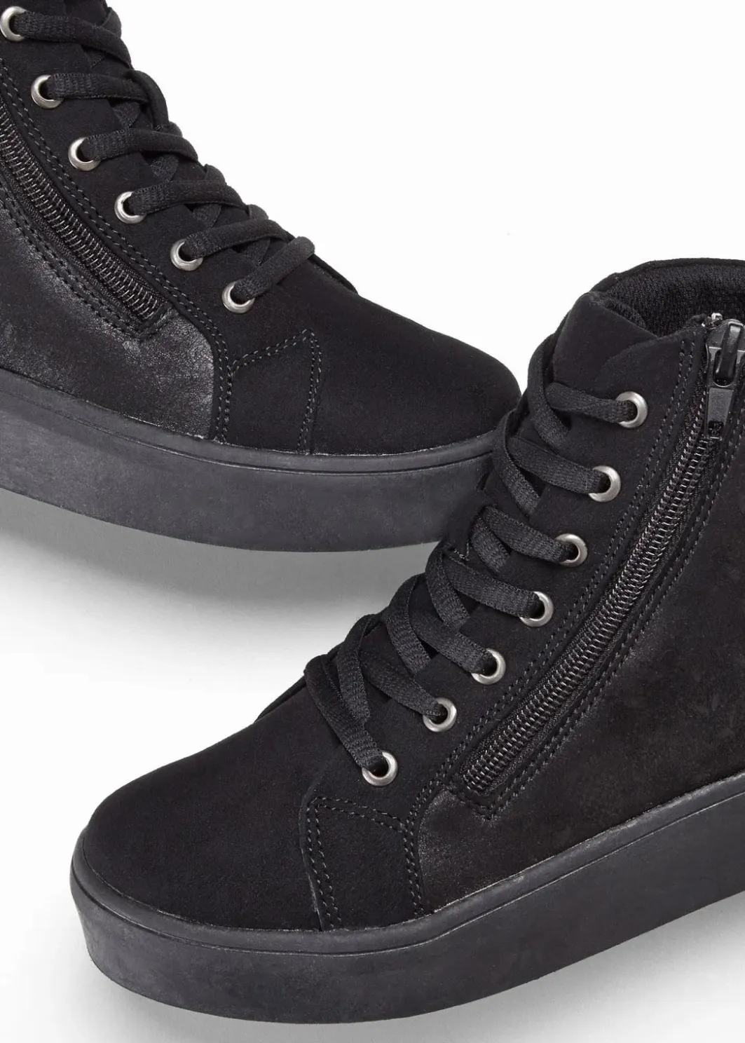 High-Top-Sneaker mit Plateau-Sohle Damen Sneaker|Schuhe & Accessoires In Spezialgrößen·Schuhe In Übergröße