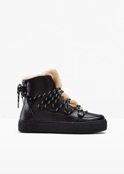 Damen bonprix Sneaker|High-Top-Sneaker mit Plateau-Sohle