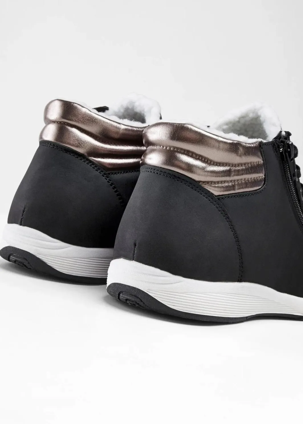 New High-Top-Sneaker mit Reißverschluss Damen Gefütterte Winterschuhe|Sneaker