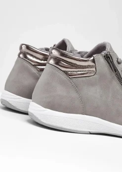 Damen bonprix Gefütterte Winterschuhe|Sneaker|High-Top-Sneaker mit Reißverschluss