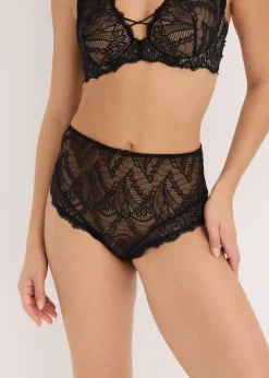 New Highwaist Slip aus feiner Spitze Damen Dessous|Höschen