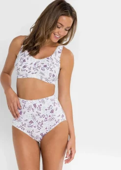 Damen bonprix Wäsche·Baumwollunterwäsche|Wäsche·Höschen|Highwaist Slip (5er Pack)