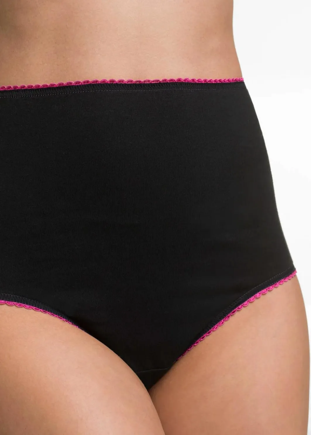 Clearance Highwaist Slip (5er Pack) Damen Wäsche·Baumwollunterwäsche|Wäsche·Höschen