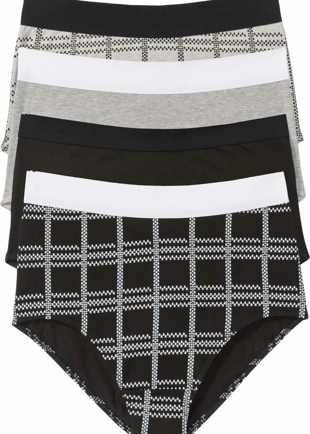 Discount Highwaist Slip (4er Pack) mit Bio-Baumwolle Damen Wäsche·Baumwollunterwäsche|Wäsche·Höschen