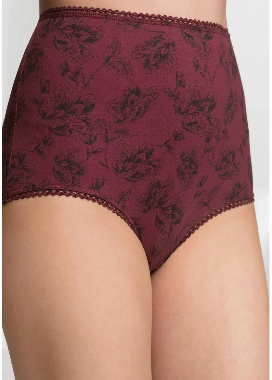Best Highwaist Slip mit Bio-Baumwolle (4er Pack) Damen Wäsche·Baumwollunterwäsche|Wäsche·Höschen