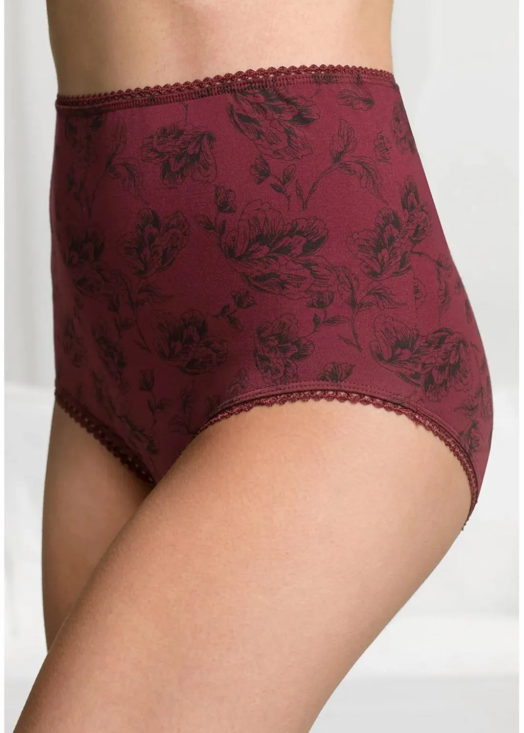Best Highwaist Slip mit Bio-Baumwolle (4er Pack) Damen Wäsche·Baumwollunterwäsche|Wäsche·Höschen