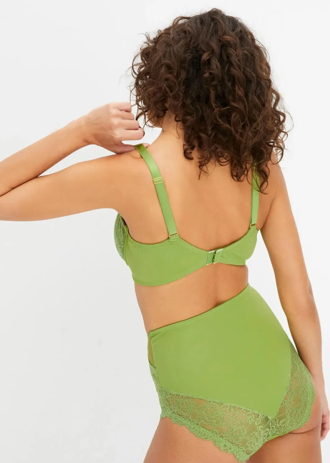 New Highwaist Slip mit edler Spitze Damen Nachhaltigere Materialien|Dessous