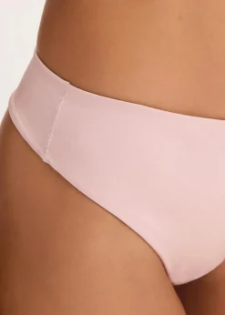 Damen bonprix Höschen|Highwaist String mit Glanzeffekt (2er Pack)