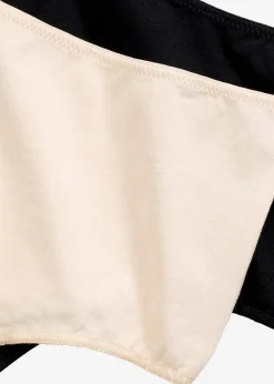 Damen bonprix Wäsche·Baumwollunterwäsche|Wäsche·Höschen|Highwaist String mit weicher Baumwolle (4er Pack)