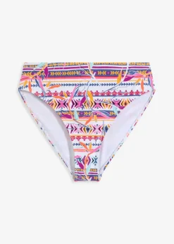 Highwaist-Bikinihose mit hohem Beinausschnitt Damen Nachhaltigere Materialien|Mix & Match