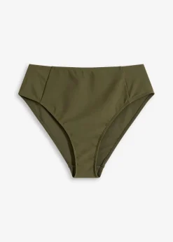 New Highwaist-Bikinihose mit hohem Beinausschnitt Damen Nachhaltigere Materialien|Bademode·Tankinis